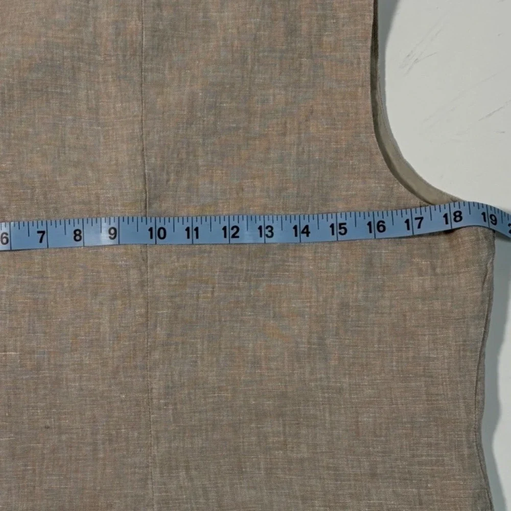 Quince Linen Vest and Pants Set Beige Medium Minimalist Old Money Quiet Luxury